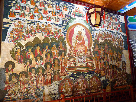 Fresque ancienne - Palais du Roi Mu