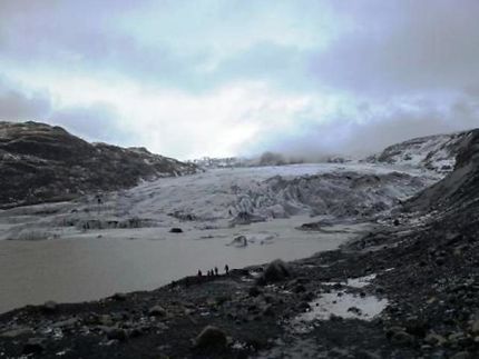 Glacier à Mýrdalsjökull en Islande
