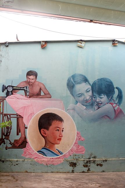 Maison peinte à Tam Thanh