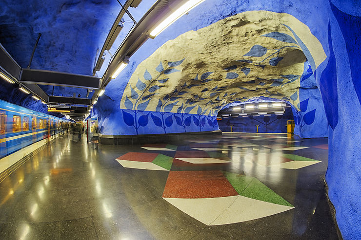 Le métro le plus artistique : Stockholm