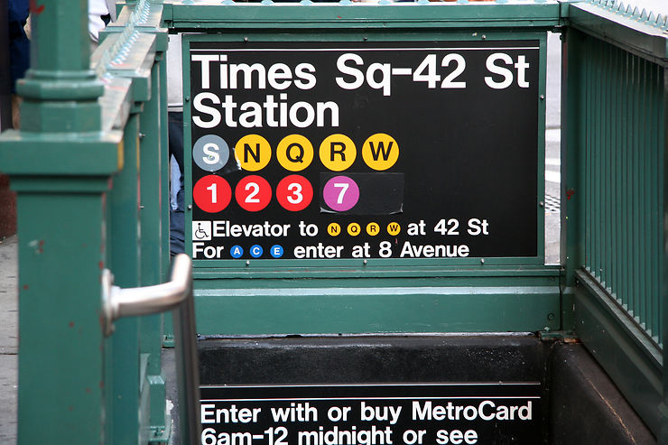 Le plus grand nombre de stations de métro : New York
