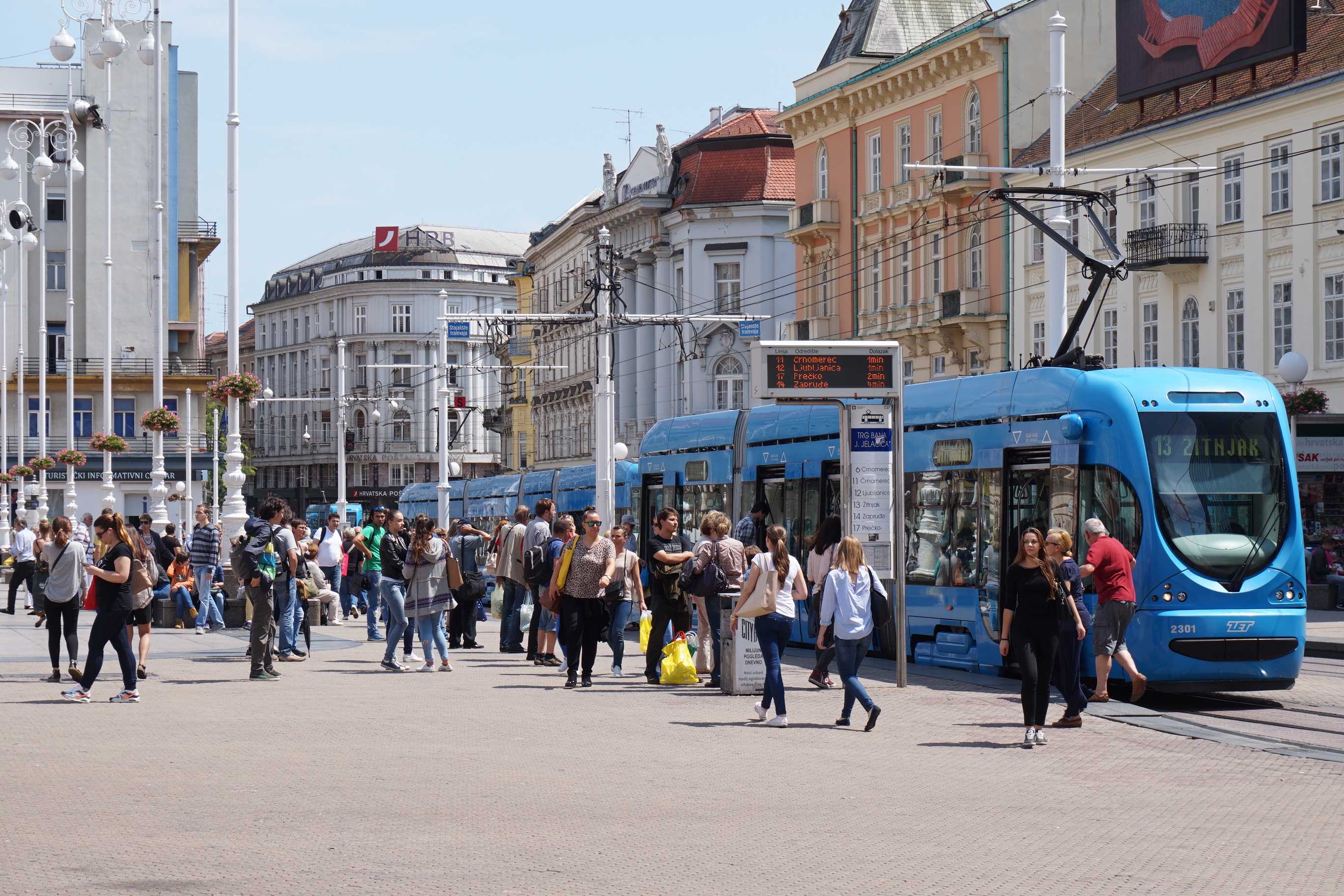 Place Bana Josipa Jelačića à Zagreb Place Bana Josipa Jelačića à Zagreb