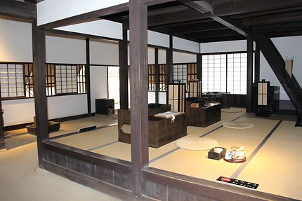 Intérieur d'une maison de Dejima, Japon