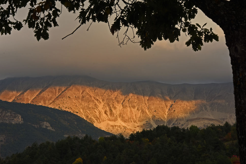 Coucher de soleil en Haute Provence