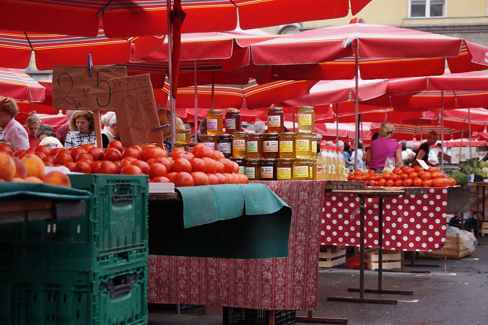 Marché Dolac à Zagreb