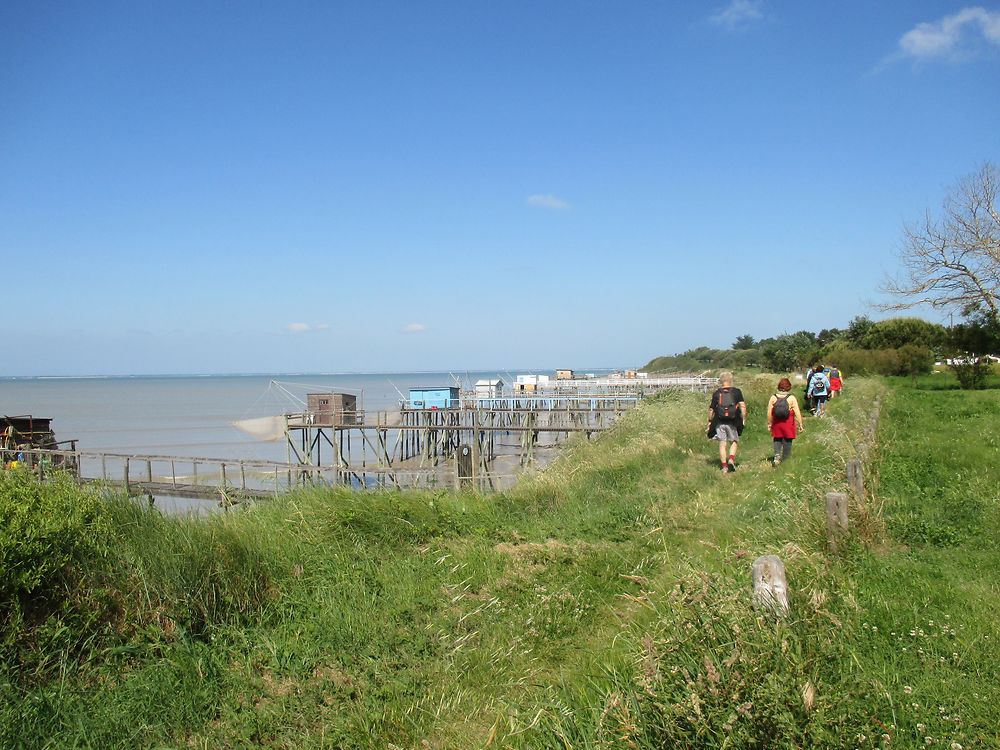 Chemin littoral - les carrelets de pêche