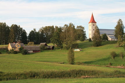 Paysage paisible du nord de l'Estonie