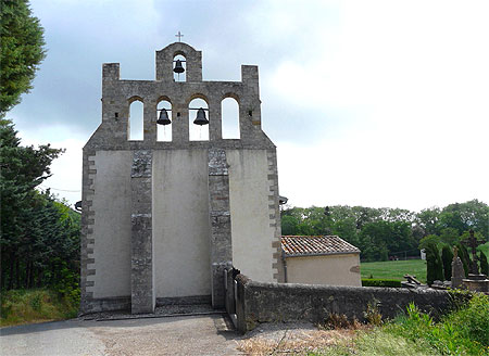 Clocher-mur de Mazerettes Clocher-mur de Mazerettes