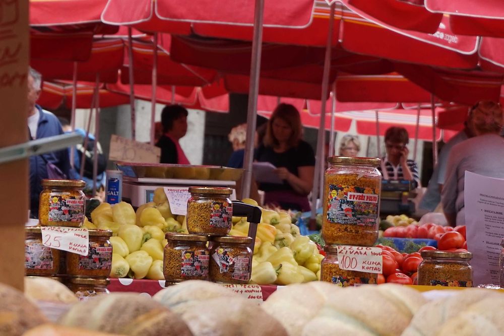 Marché Dolac à Zagreb