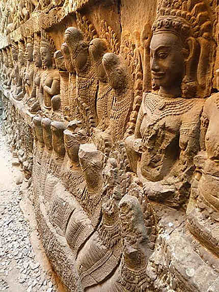 Bas-reliefs - Temple d'Angkor Thom