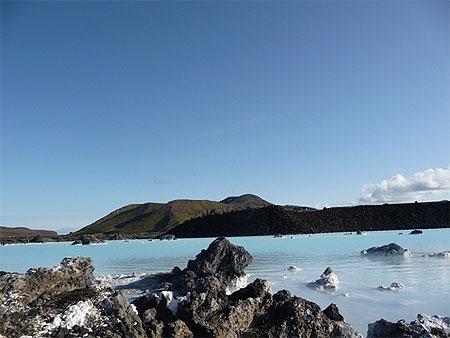 Blue lagoon près de Reykjavik Blue lagoon près de Reykjavik