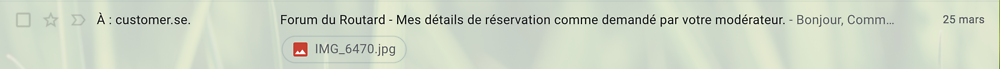 Re: Travel2Be | LE PIRE SERVICE CLIENT (pour le moment je déconseille fortement) VOICI POURQUOI ?  - Raity_serial_voyageur