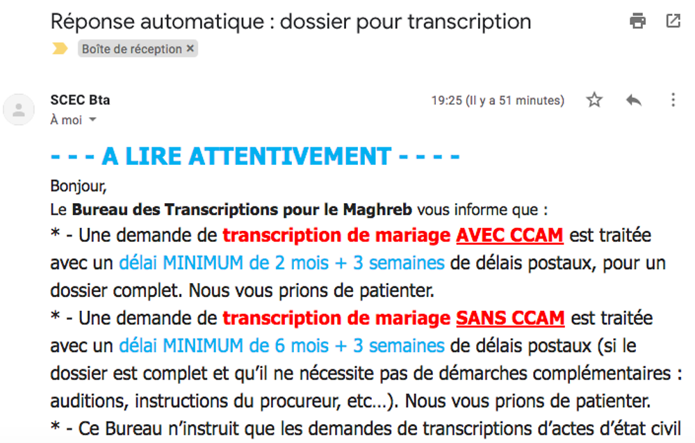 Re: Certificat de capacité à mariage (ccam) - formalités pour se marier en Algerie - nabjij78