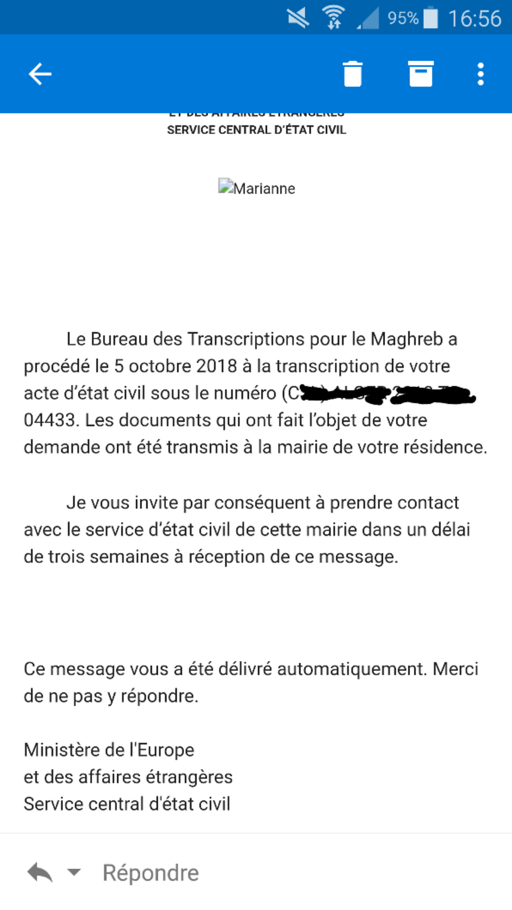 Re: Certificat de capacité à mariage (ccam) - formalités pour se marier en Algerie - Mbkz75