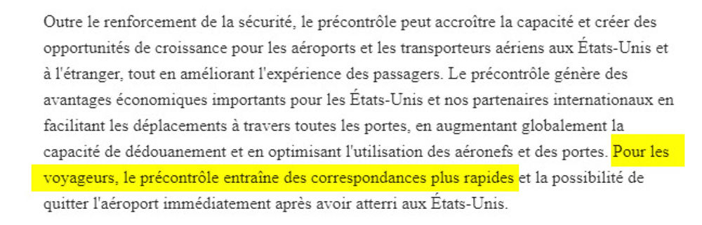 Pré-contrôle depuis Montreal = correspondance rapide aux USA  ;-) - H@rd