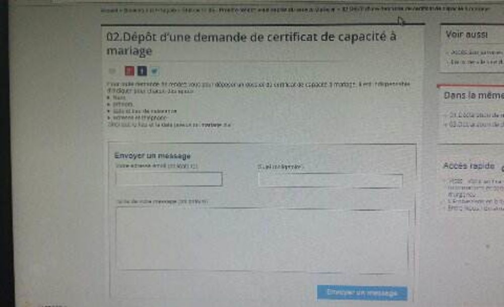 Re: Certificat de capacité à mariage (ccam) - formalités pour se marier en Algerie - Abderezzak