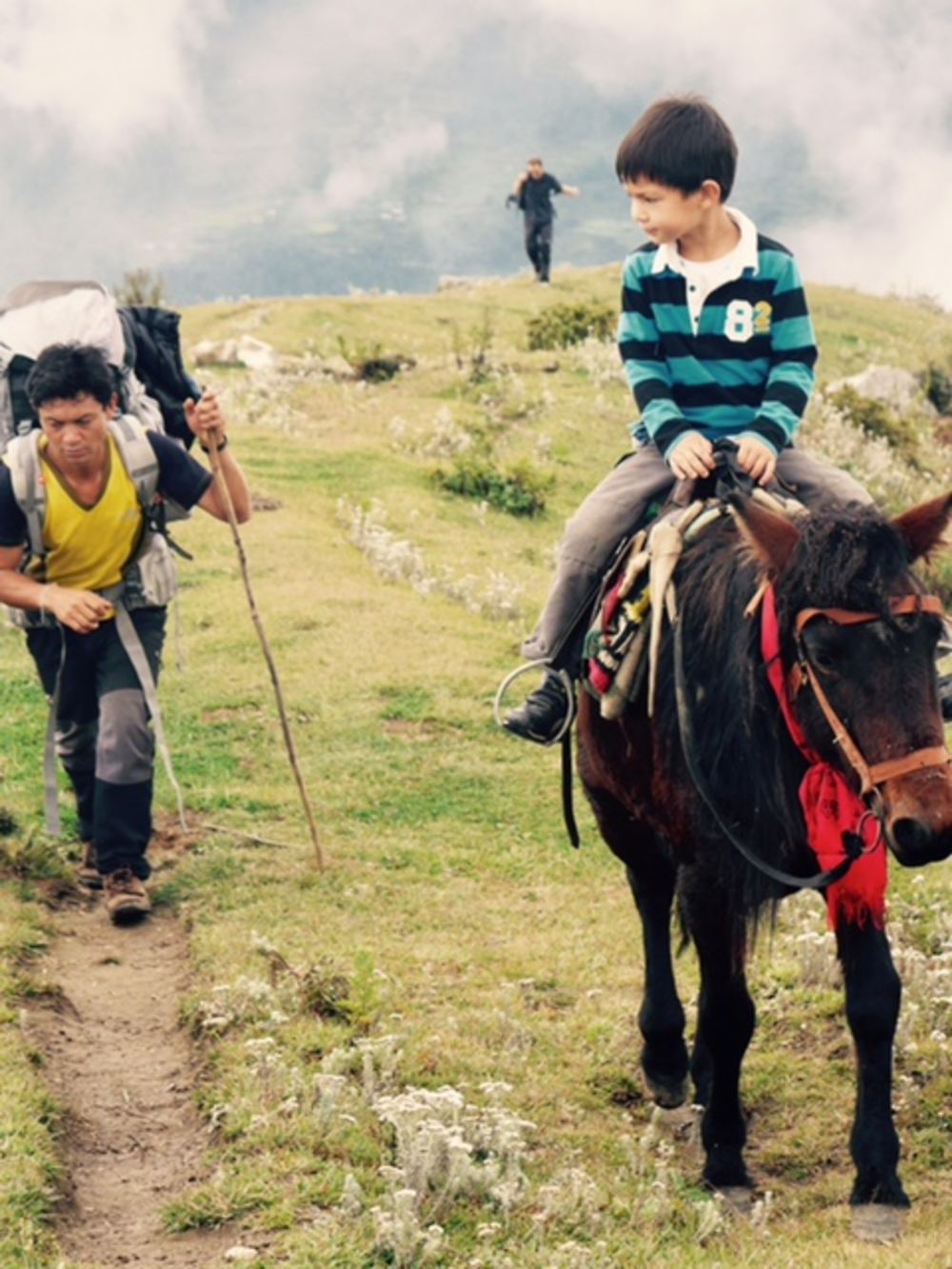 Retour de Trek (Tamang Heritage Trail) avec enfant 4 ans et cheval - Yannick Shanghai