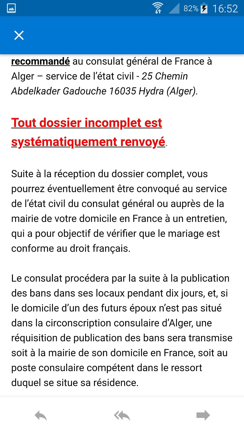 Re: Certificat de capacité à mariage (ccam) - formalités pour se marier en Algerie - Mbkz75