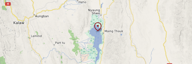 Carte Lac Inle et ses environs - Birmanie