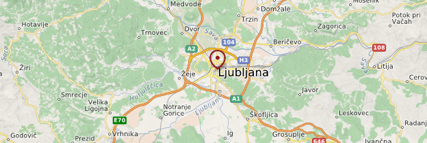 Carte Ljubljana - Slovénie