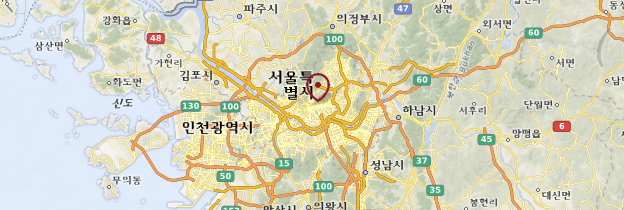 Carte Séoul - Corée du Sud