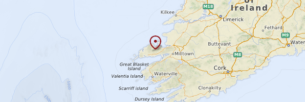 Carte Comté de Kerry et péninsule de Dingle - Irlande