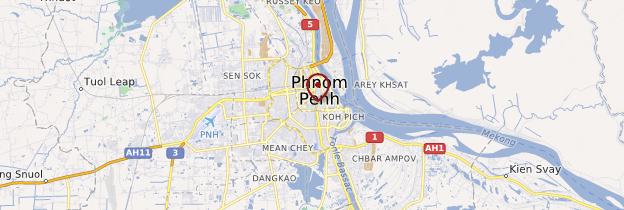 Carte Phnom Penh - Cambodge