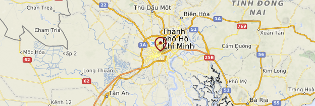 Carte Hồ Chí Minh-Ville et le Sud - Vietnam