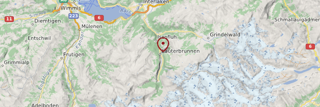 Carte Vallée de Lauterbrunnen - Suisse