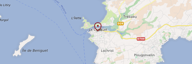 Carte Le Conquet (Konk-Leon) - Bretagne
