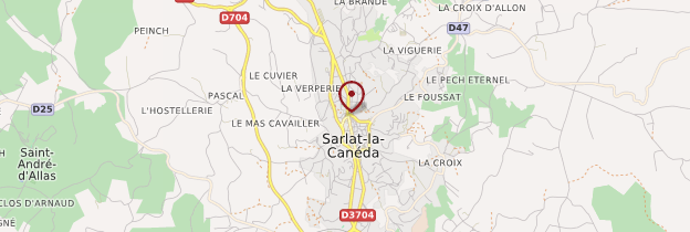 Carte Sarlat - Périgord - Dordogne