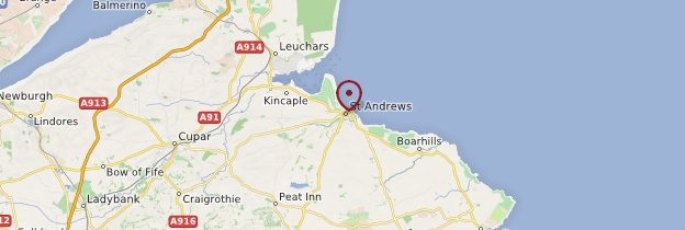 Carte Saint Andrews - Écosse