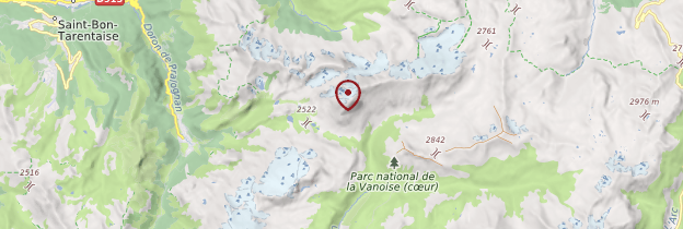 Carte Parc national de la Vanoise - Alpes
