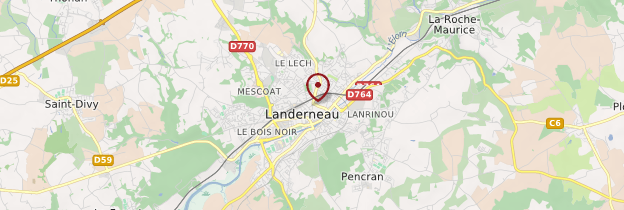 Carte Landerneau (Landerne) - Bretagne