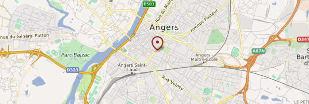 Carte Angers - Pays de la Loire