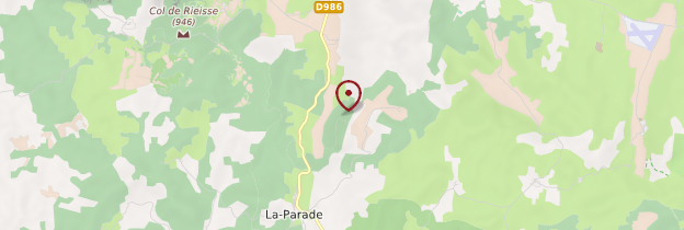 Carte Causse Méjean - Languedoc-Roussillon