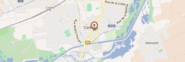 Carte Corbie - Picardie