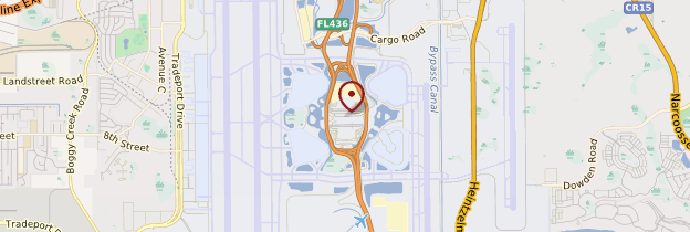 Carte Aéroport international d'Orlando - Floride