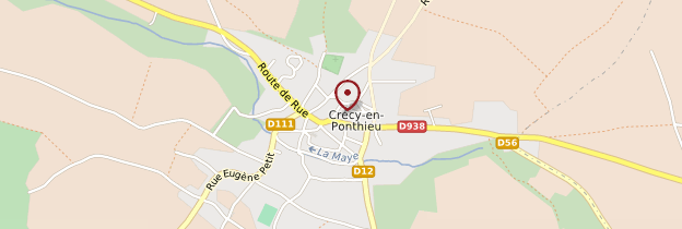 Carte Crécy-en-Ponthieu - Picardie