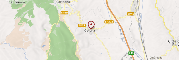 Carte Cetona - Toscane