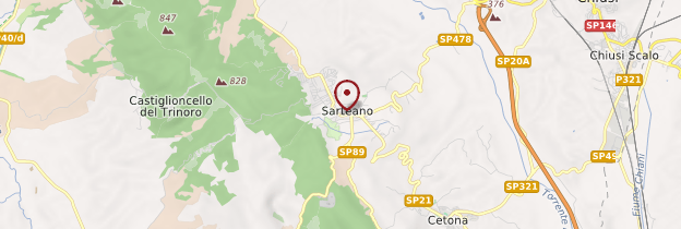 Carte Sarteano - Toscane
