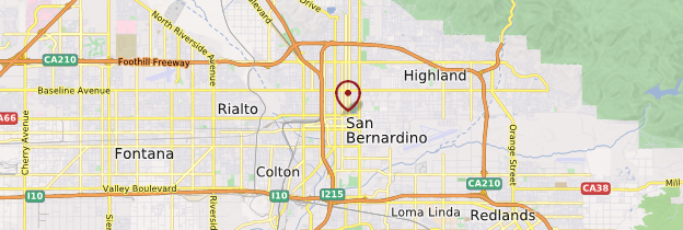 Carte San Bernardino - Californie