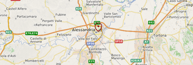 Carte Alessandria (Alexandrie) - Italie