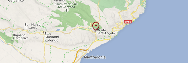 Carte Monte Sant'Angelo - Pouilles