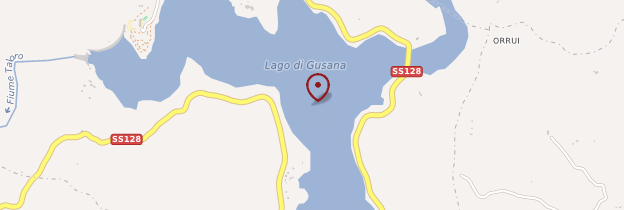 Carte Lago di Gusana - Sardaigne