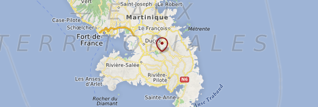 Carte Saint-Esprit - Martinique