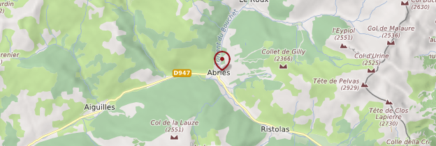 Carte Abriès - Alpes