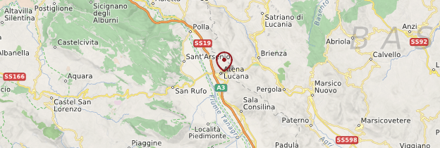 Carte Atena Lucana - Italie