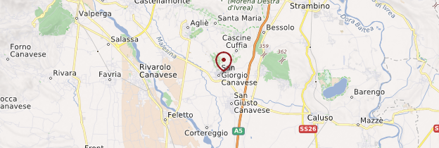 Carte San Giorgio Canavese - Italie