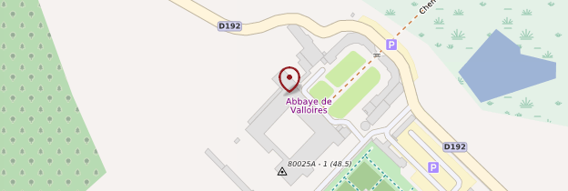 Carte Abbaye de Valloires - Picardie